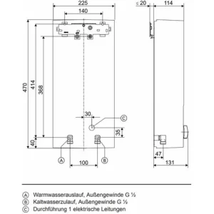 Viessmann Komfort-Durchlauferhitzer Vitotherm EI6, 21 KW – ZK06567 15